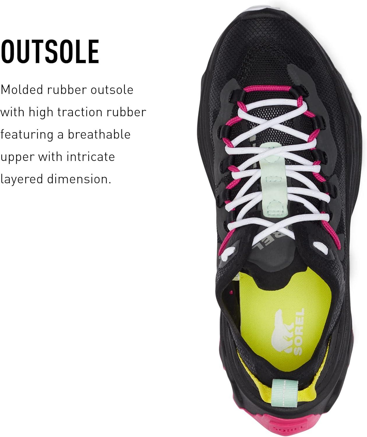 imageSorel Womens Kinetic Breakthru Tech Lace ShoesBlack Chrome Grey