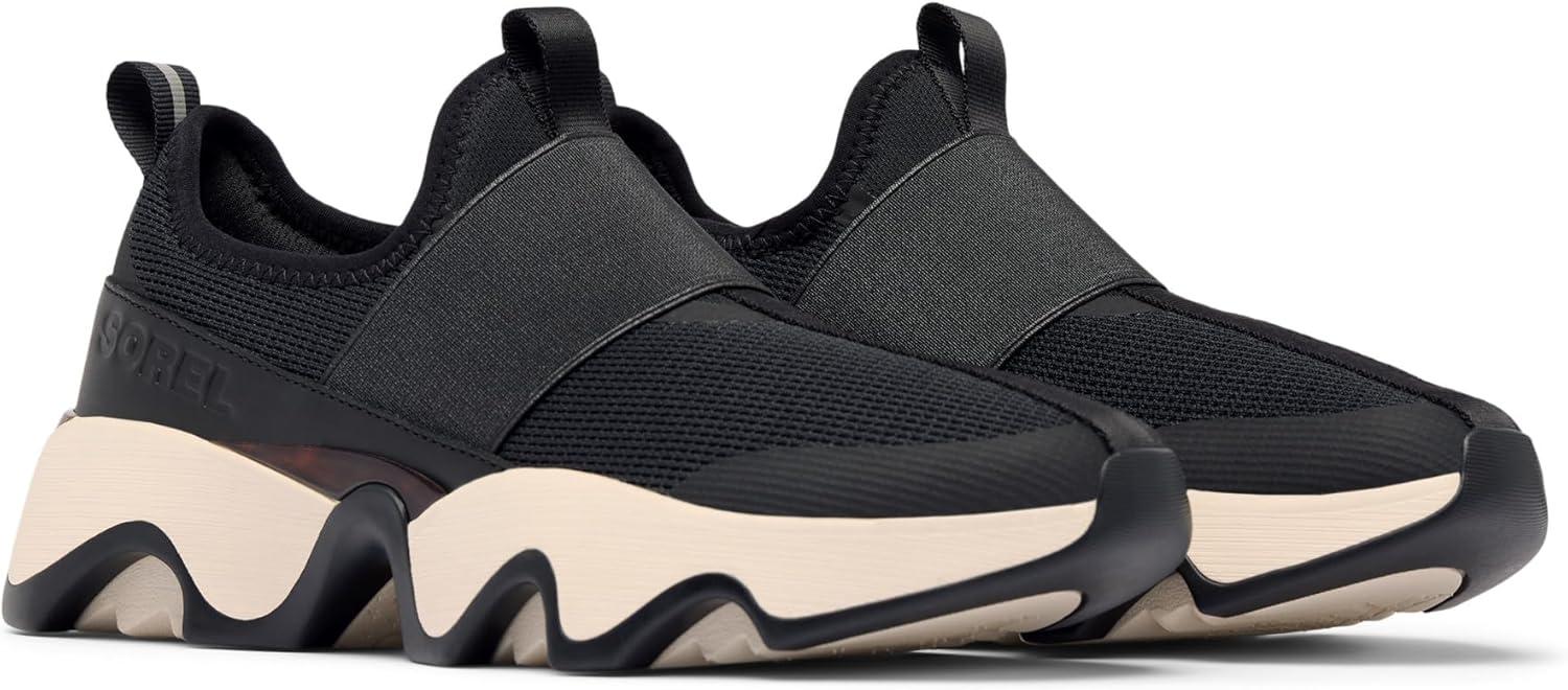 imageSorel Womens Kinetic Impact II Strap Sneaker BlackChalk 105