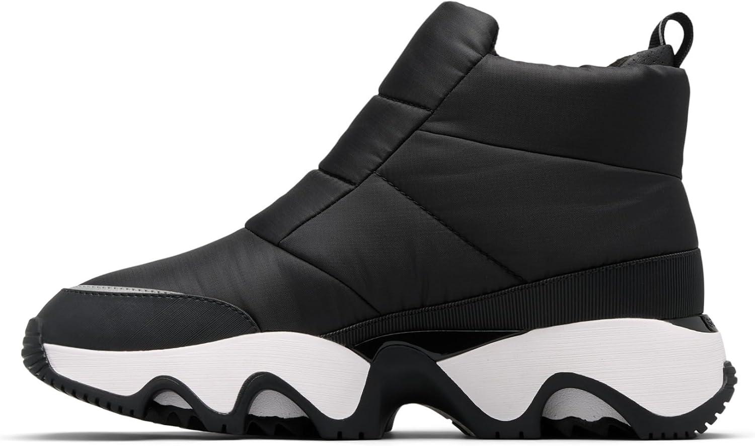 imageSorel Womens Kinetic Impact Puffy Zip Waterproof Fashion BootBlackBlack