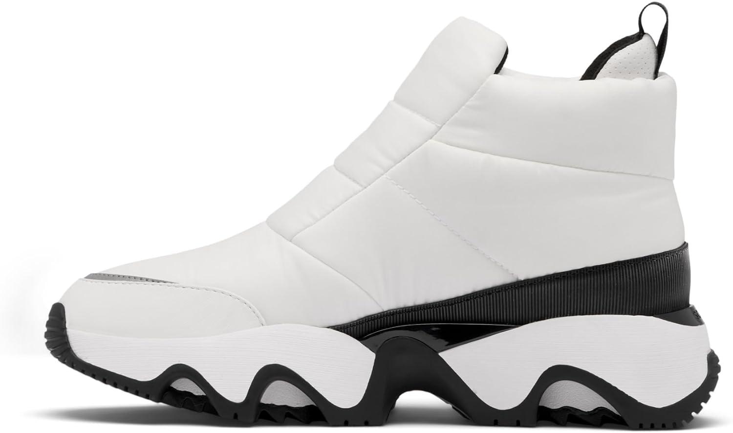 imageSorel Womens Kinetic Impact Puffy Zip Waterproof Fashion BootSea SaltBlack