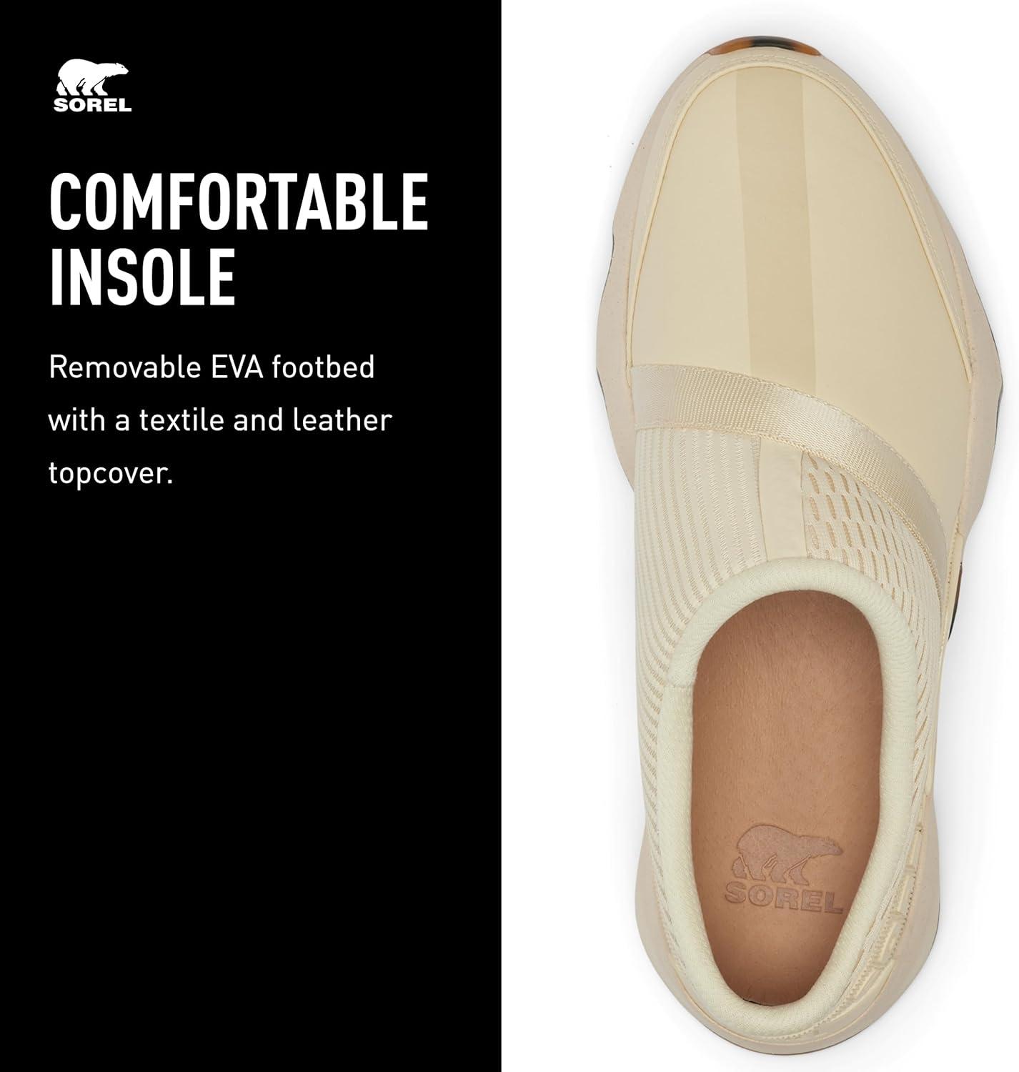 imageSorel Womens Kinetic Impact ll Mule SlipOn SneakersHoney White Bleached Ceramic