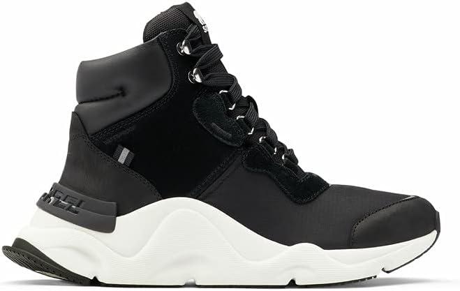 imageSorel Womens Kinetic RNEGD Conquest Boot Waterproof Leather Winter BootsBlack Sea Salt