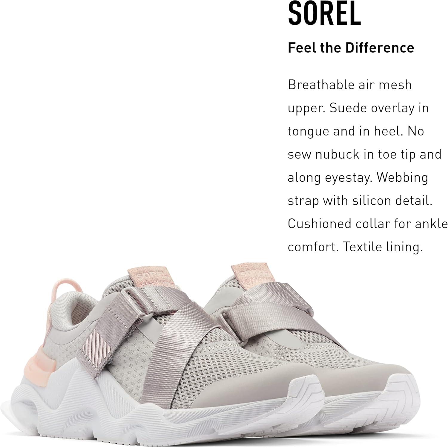 imageSorel Womens Kinetic RNEGD Strap ShoesDove Peach Blossom