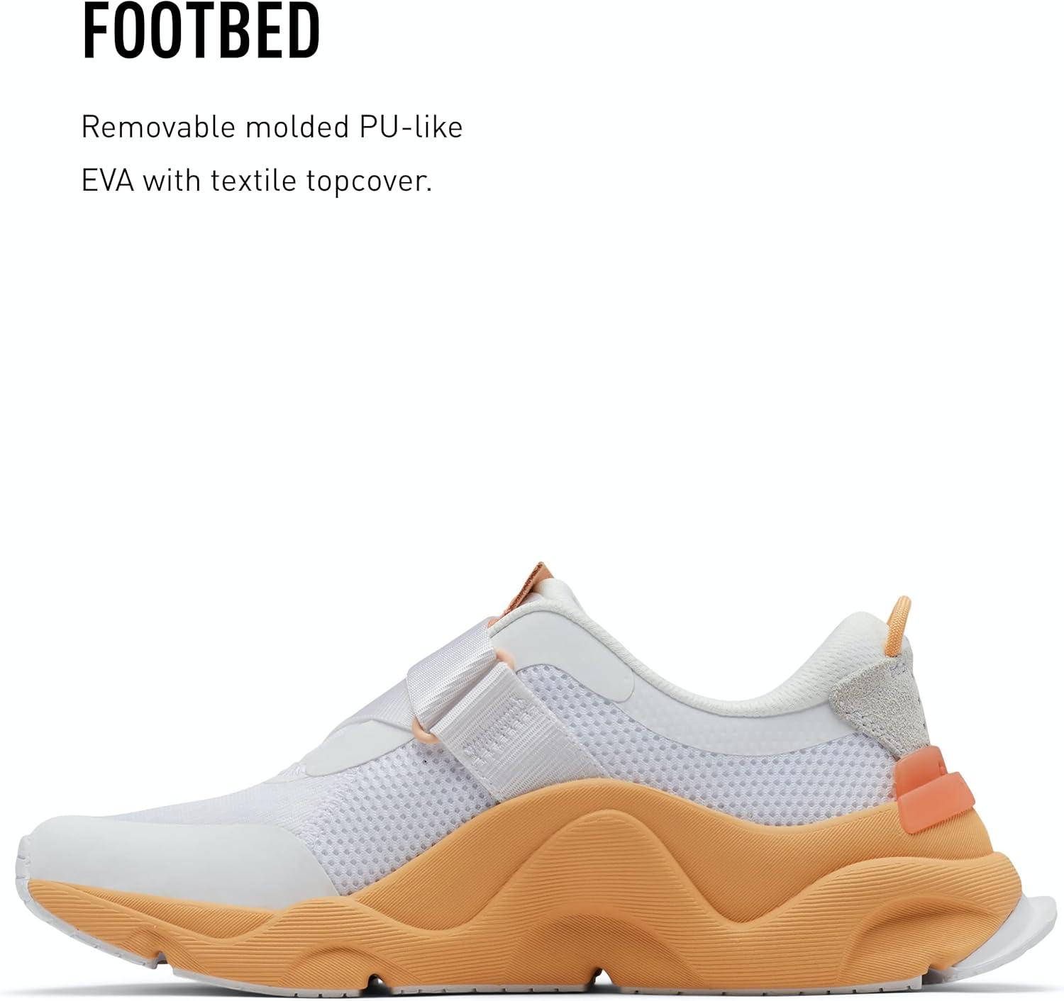 imageSorel Womens Kinetic RNEGD Strap ShoesWhite Faded Spark