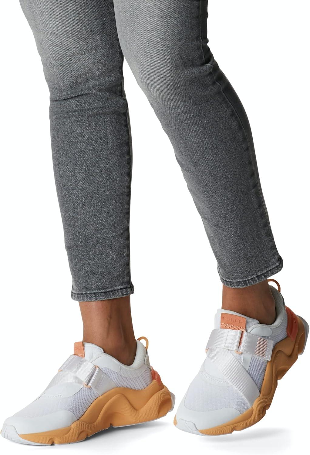 imageSorel Womens Kinetic RNEGD Strap ShoesWhite Faded Spark