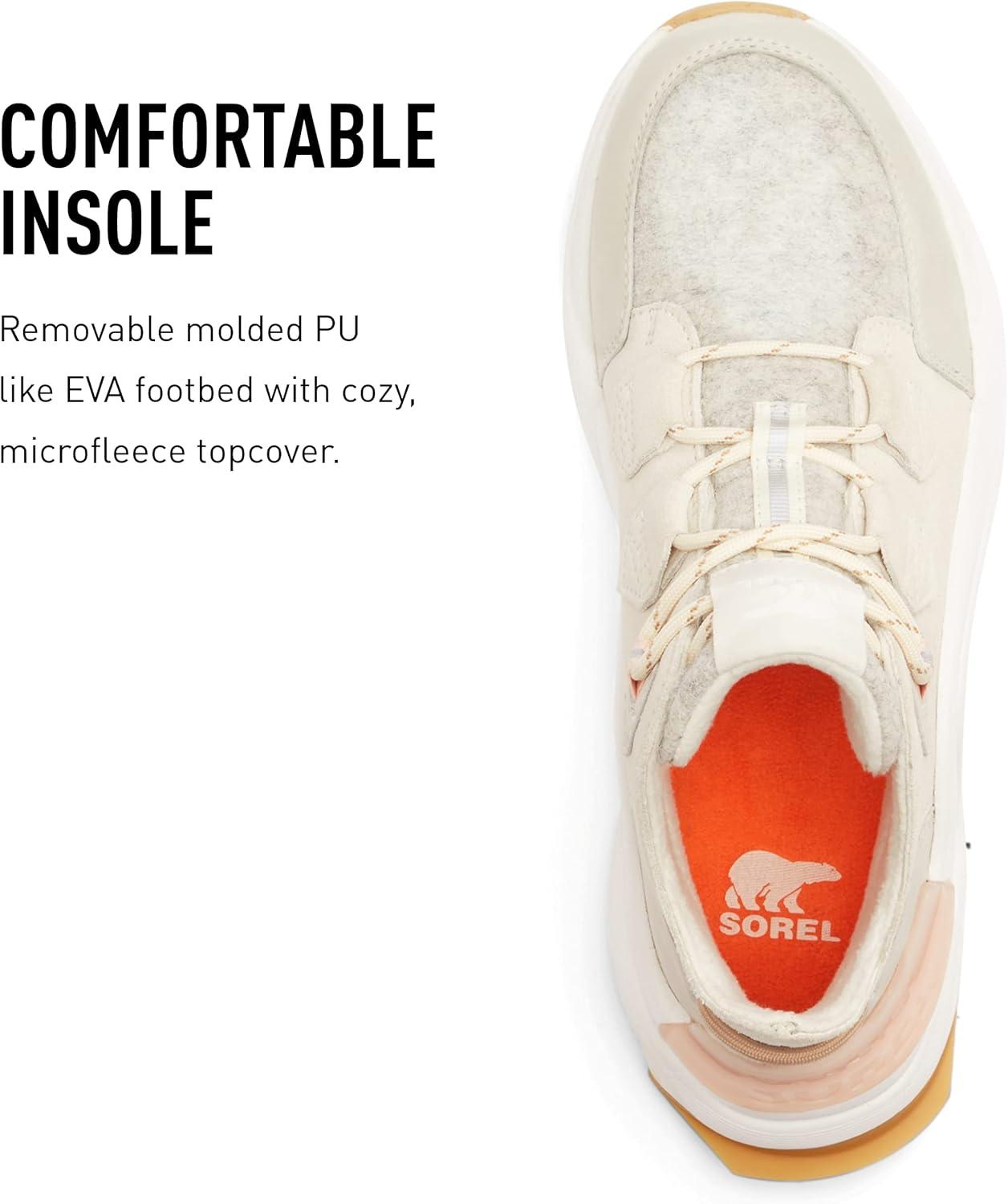 imageSorel Womens Kinetic Rngd Caribou Boot Waterproof Leather Winter BootsChalk Canoe