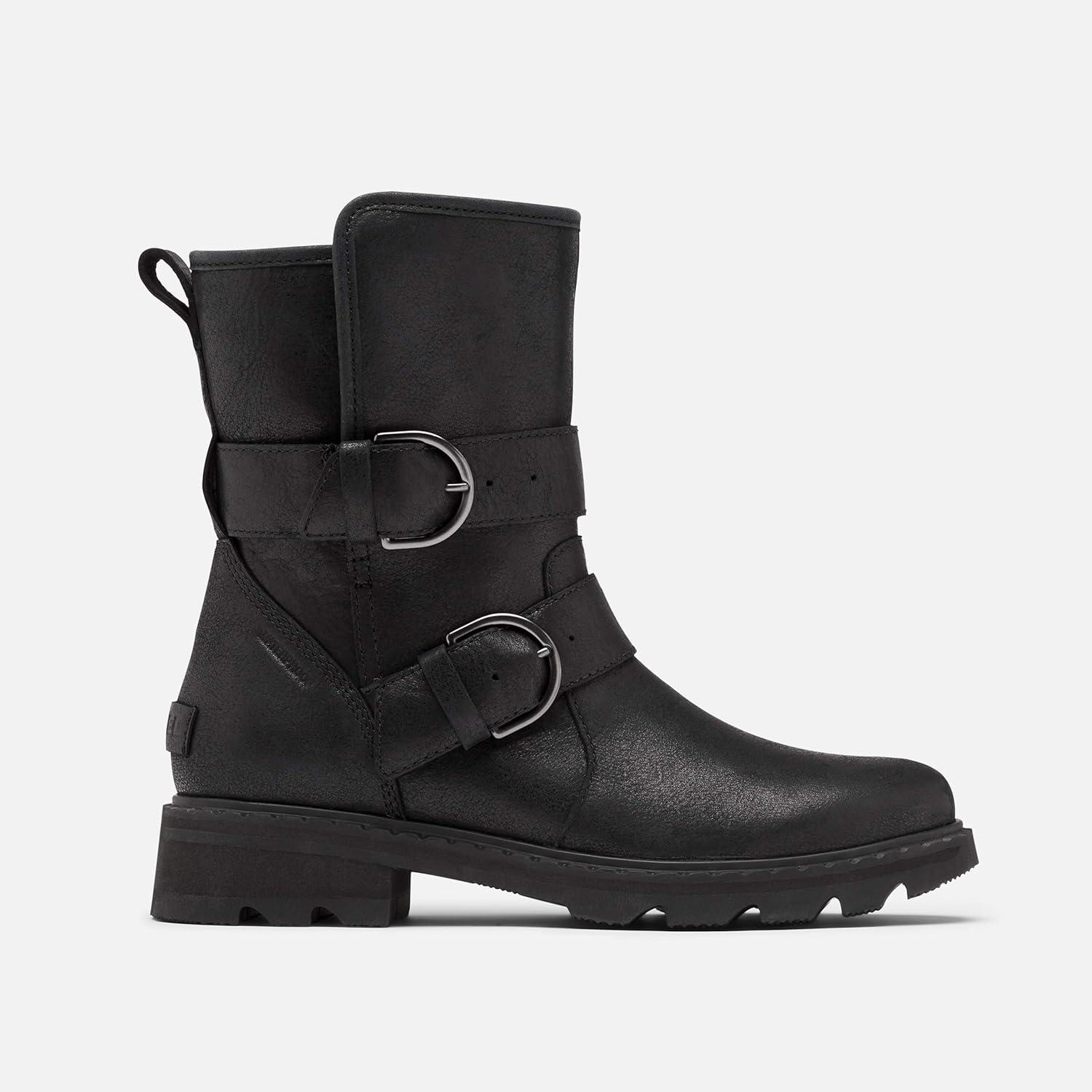 imageSorel Womens Lennox Moto Cozy Boot Rain Waterproof BlackBlack