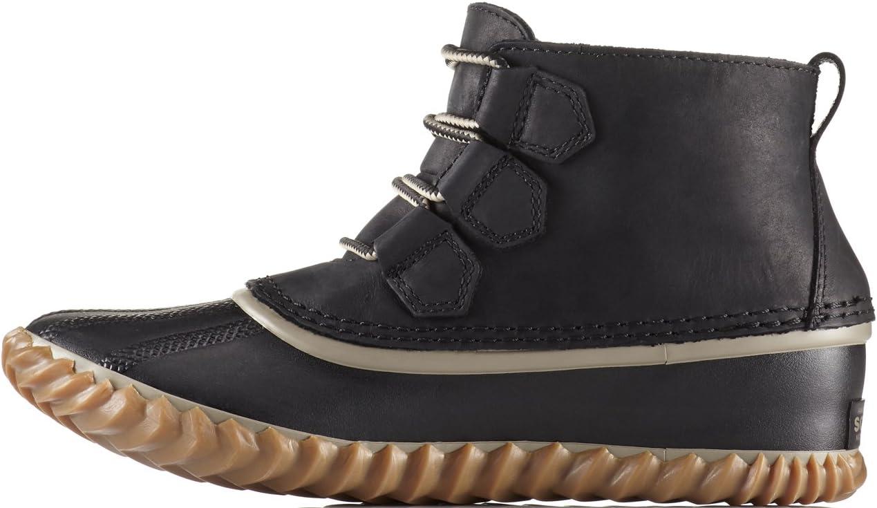 imageSorel Womens N About Leather Rain Snow BootBlack