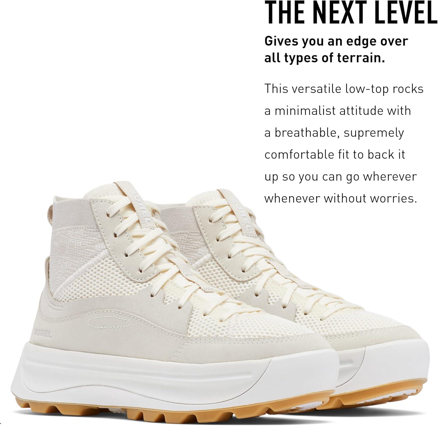 imageSorel Womens ONA 503 Knit Mid SneakersChalk Sea Salt