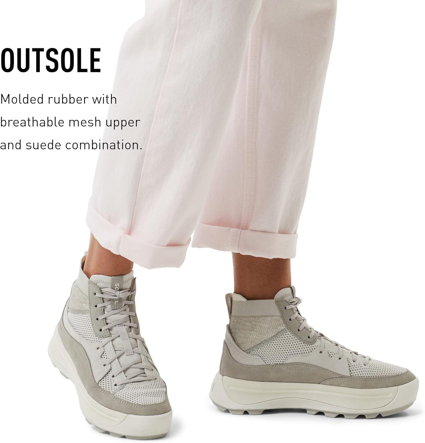 imageSorel Womens ONA 503 Knit Mid SneakersMoonstone Dove