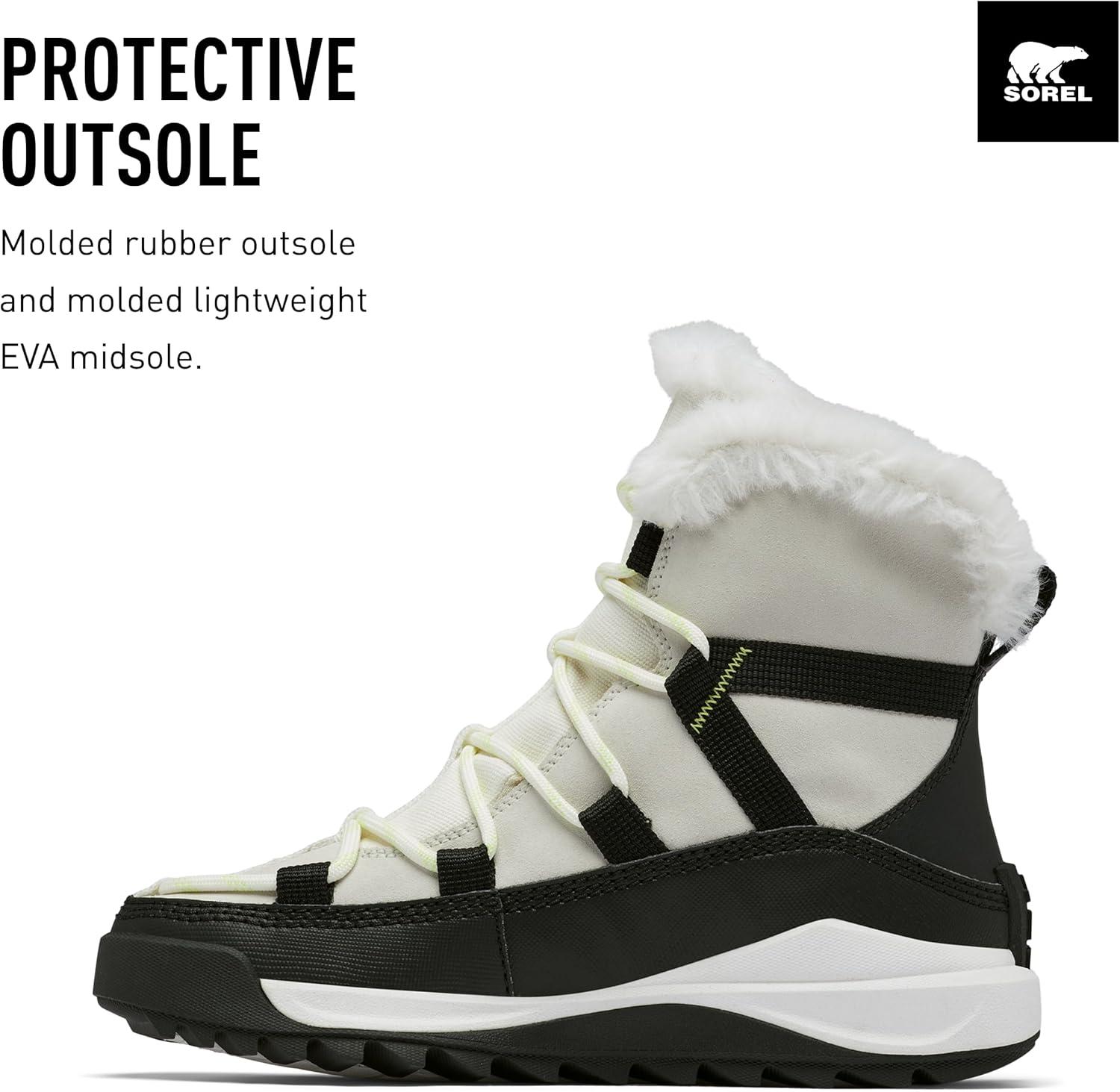 imageSorel Womens Ona RMX Glacy Plus Waterproof Snow BootSea SaltBlack