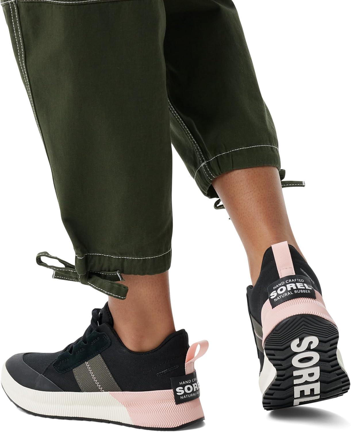 imageSorel Womens Out N About III Low Sneaker Canvas ShoesBlack Vintage Pink