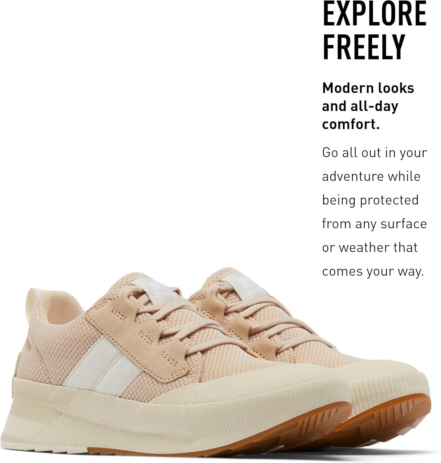 imageSorel Womens Out N About III Low Sneaker WaterproofNova Sand Chalk