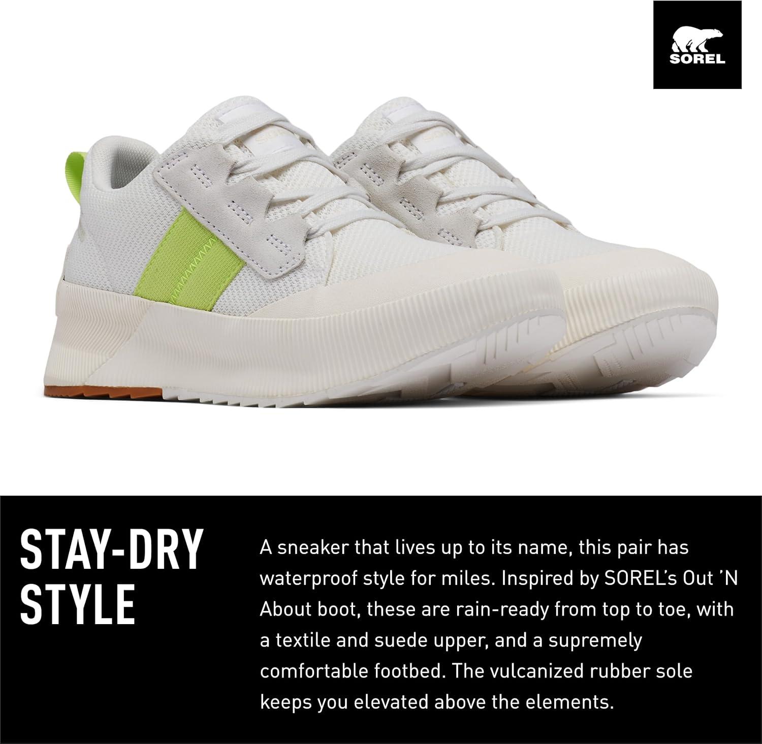 imageSorel Womens Out N About III Low Sneaker WaterproofSea Salt Tippet