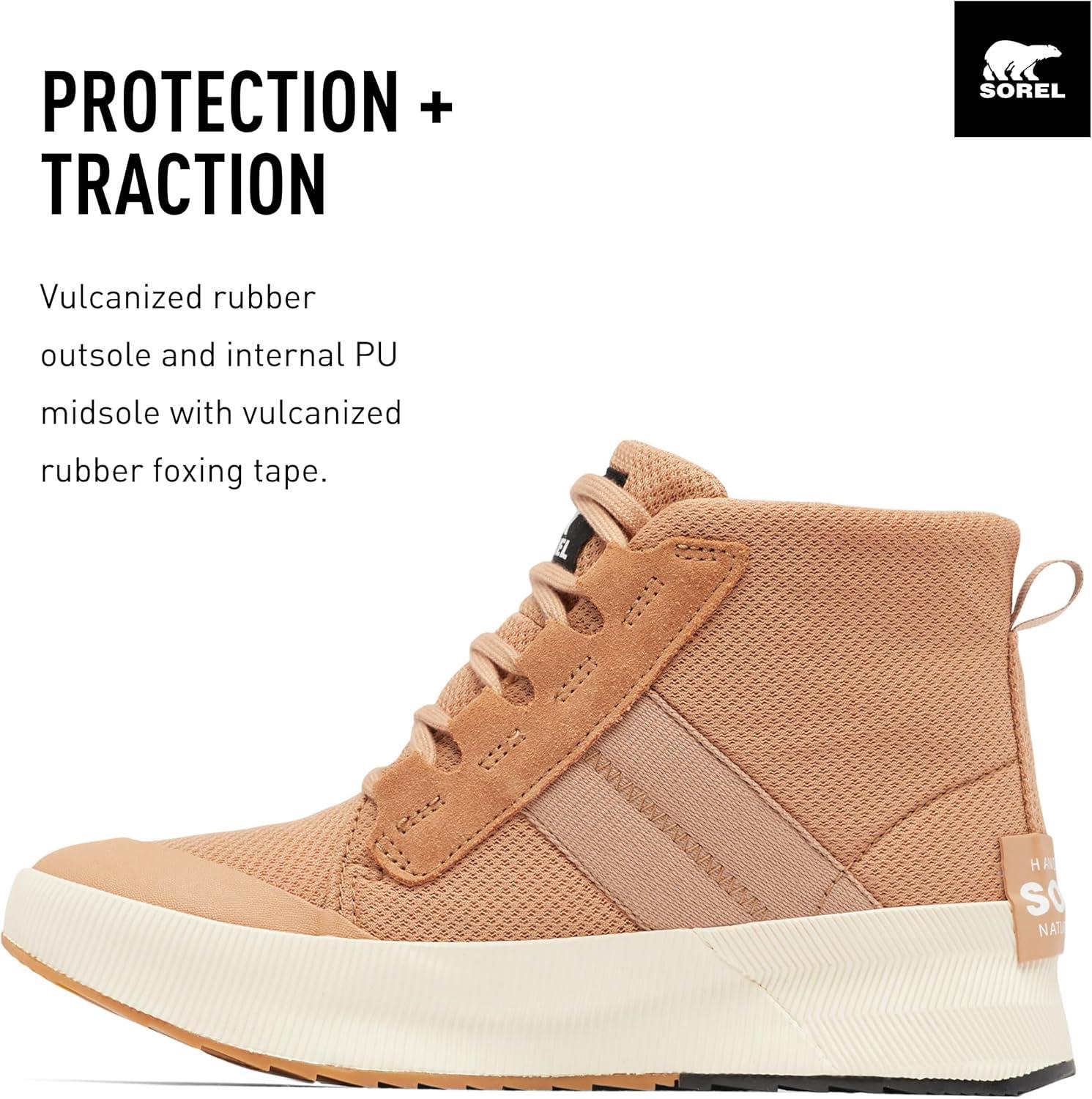 imageSorel Womens Out N About III Mid Sneaker WaterproofTawny Buff Chalk