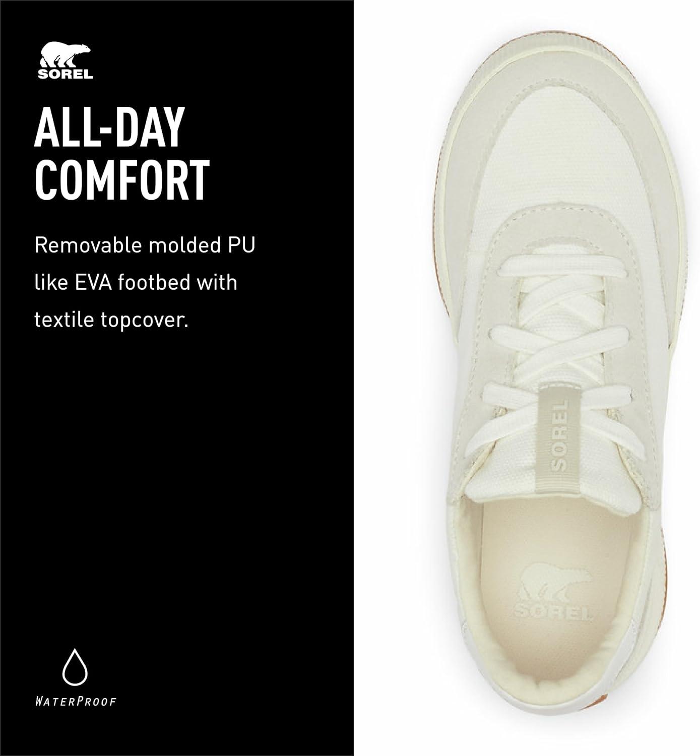 imageSorel Womens Out N About LLL City Waterproof SneakersSea Salt Chalk