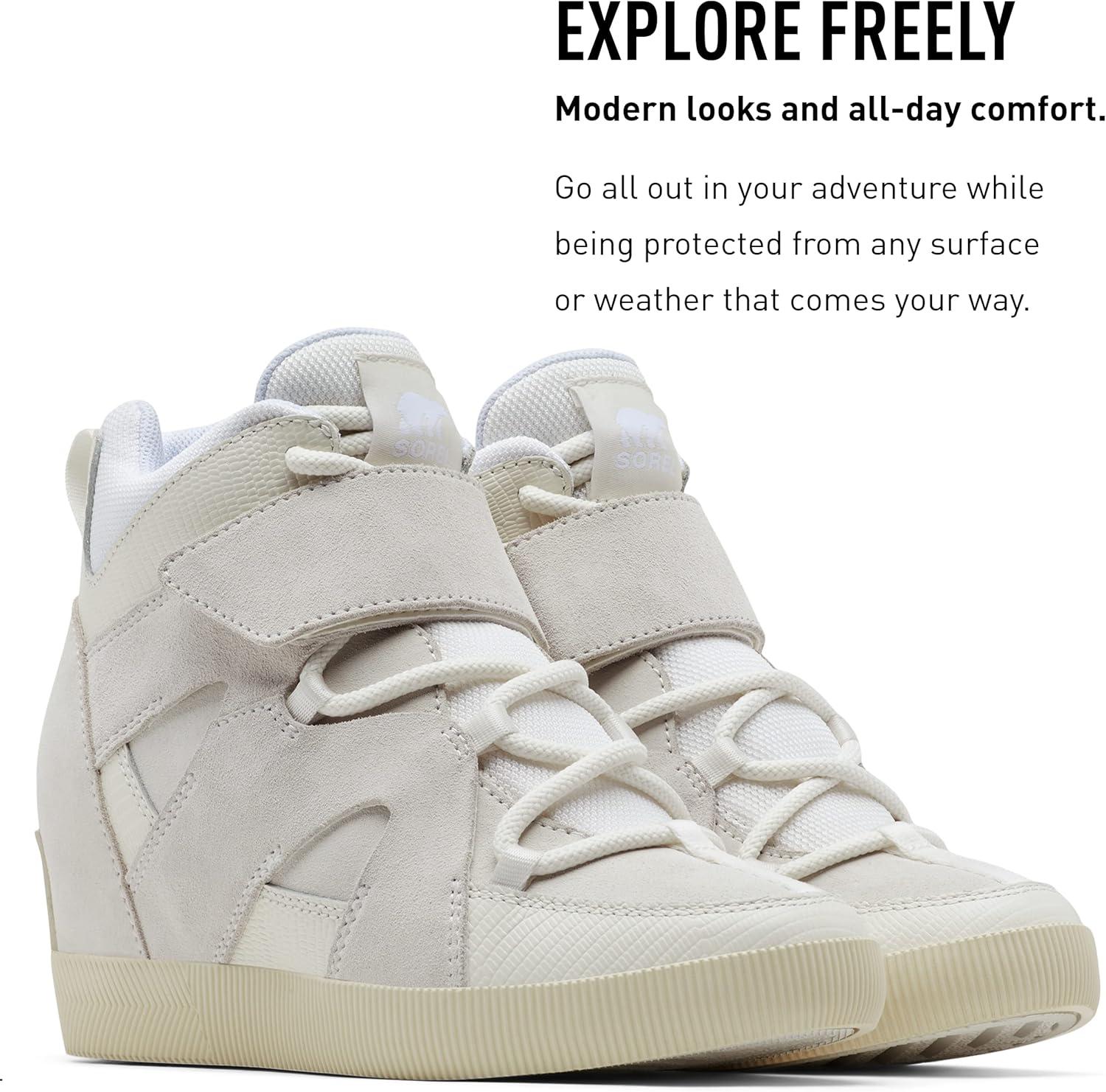 imageSorel Womens Out N About Sport Wedge BootWhite Sea Salt