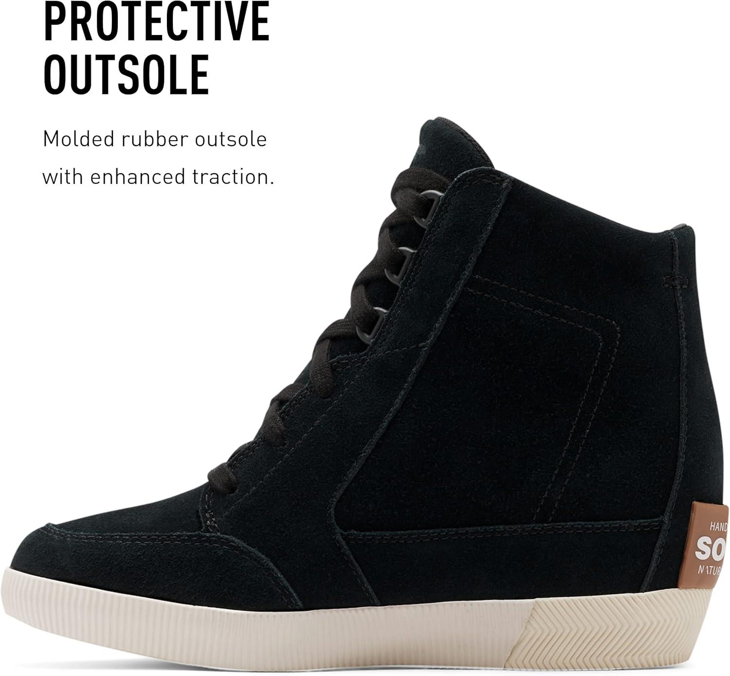 imageSorel Womens Out N About Wedge BootsBlack Sea Salt