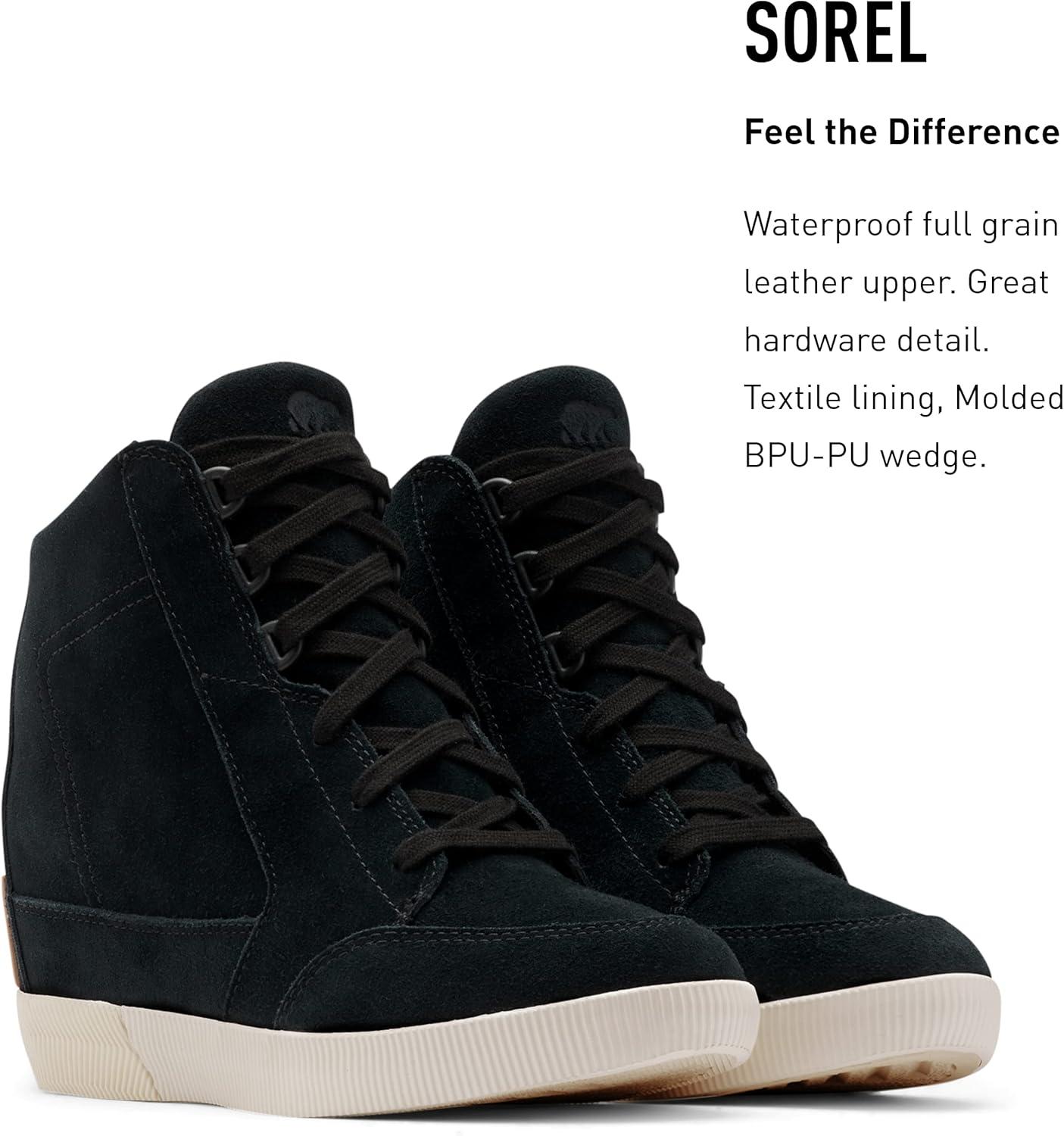 imageSorel Womens Out N About Wedge BootsBlack Sea Salt