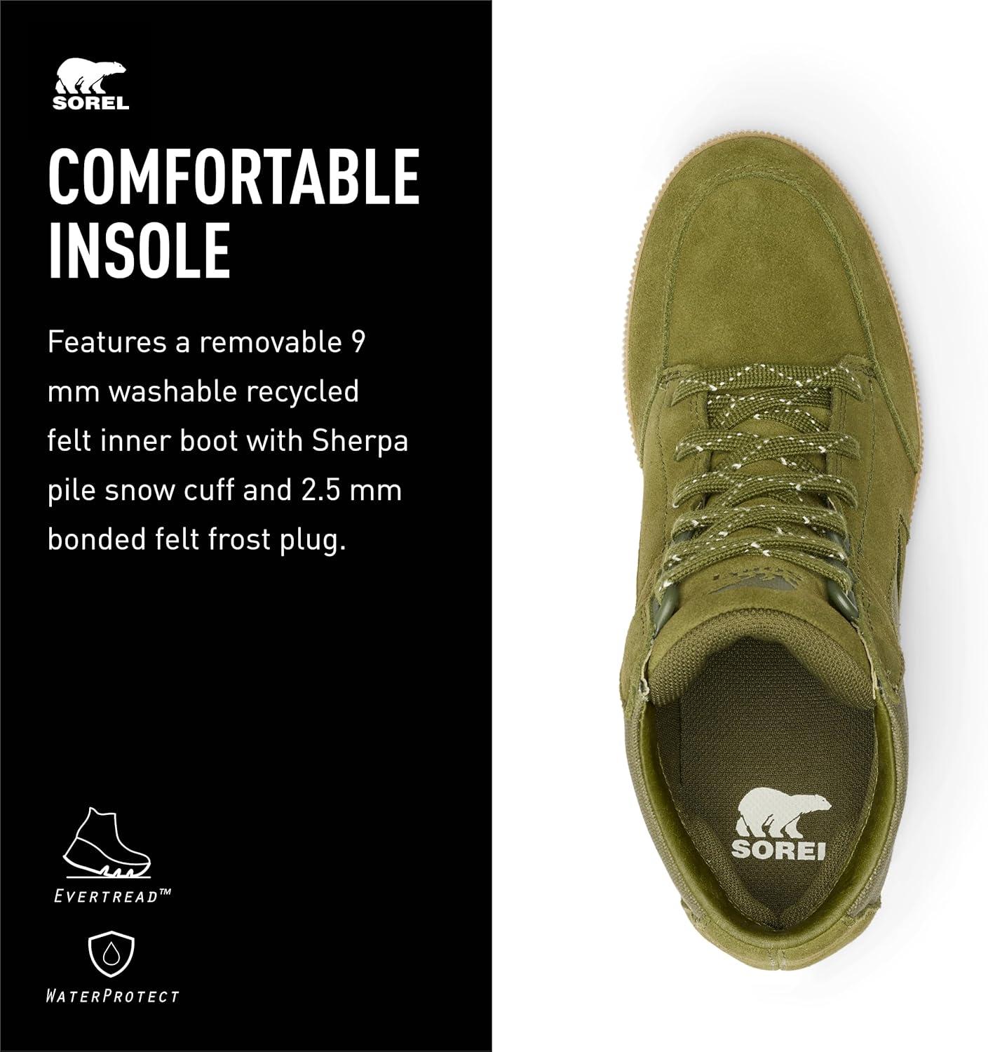 imageSorel Womens Out N About Wedge BootsUtility GreenSea Salt