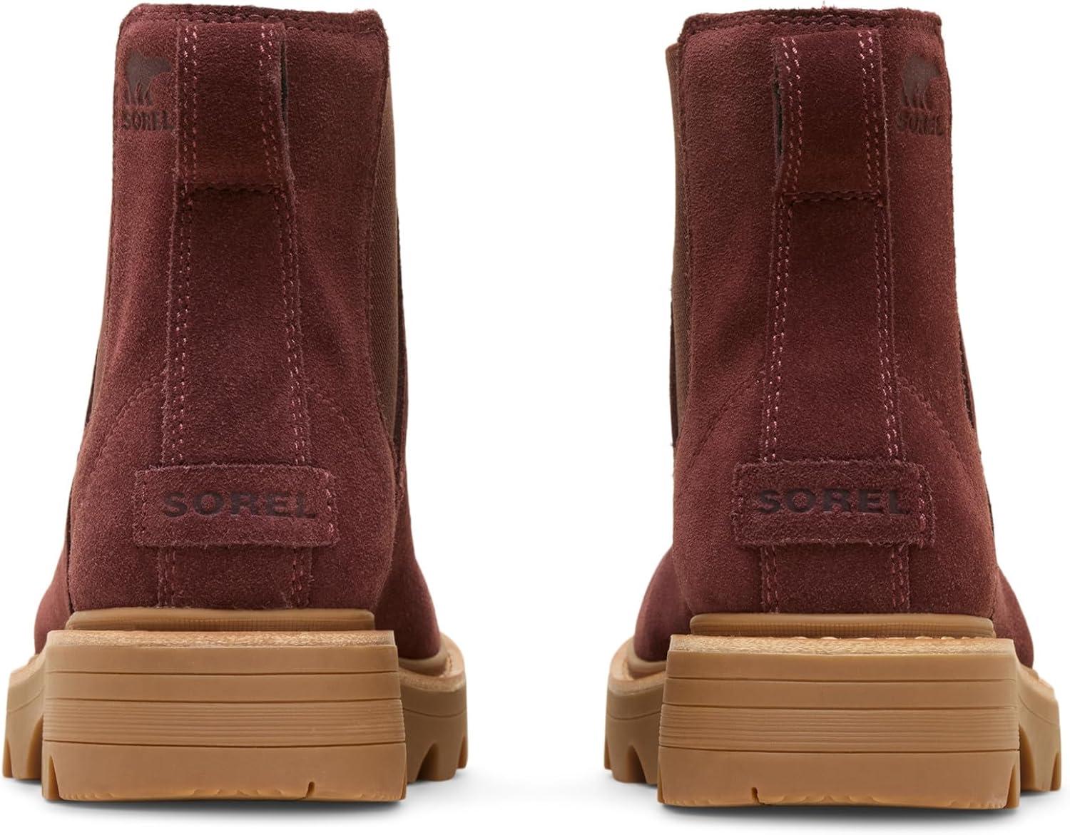 imageSorel Womens Revel Rd Chelsea Waterproof BootRedwoodGum 10