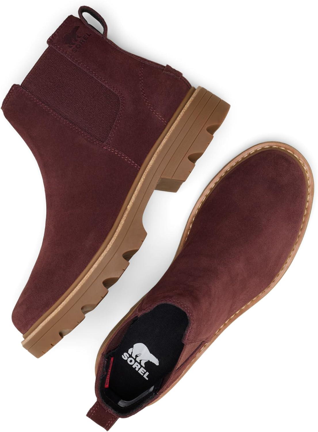 imageSorel Womens Revel Rd Chelsea Waterproof BootRedwoodGum 10