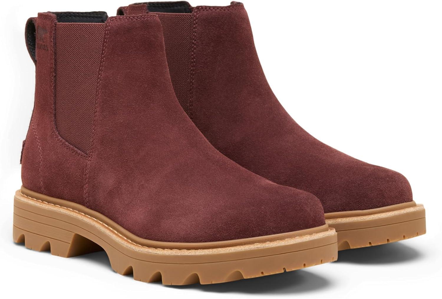 imageSorel Womens Revel Rd Chelsea Waterproof BootRedwoodGum 10