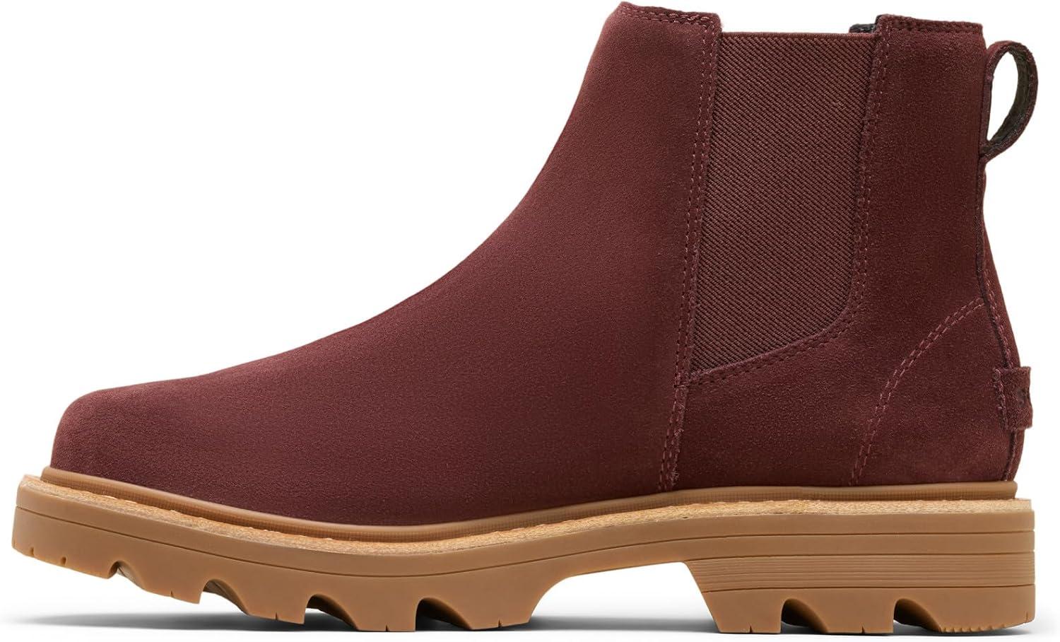 imageSorel Womens Revel Rd Chelsea Waterproof BootRedwoodGum 10