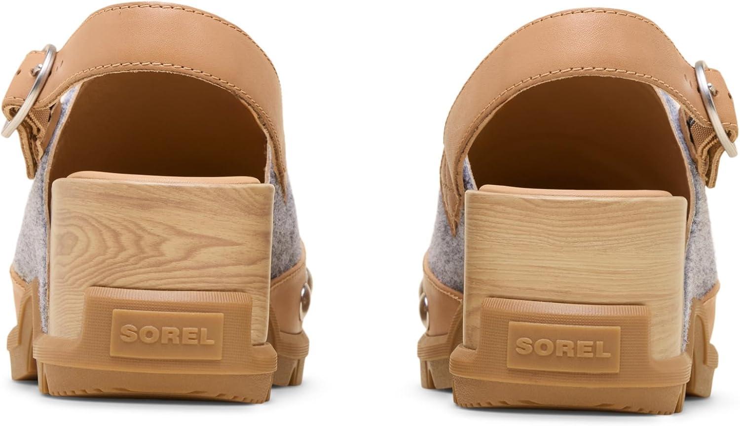 imageSorel Womens Roamn Clog FeltTawny BuffGum 2