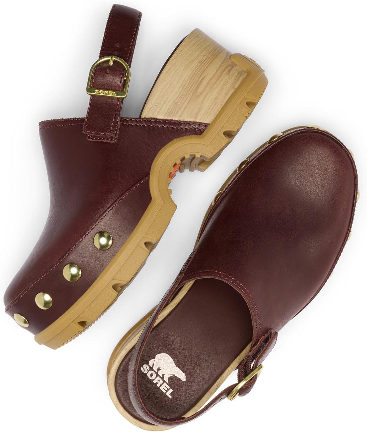 imageSorel Womens Roamn Clog RvtRedwoodRedwood