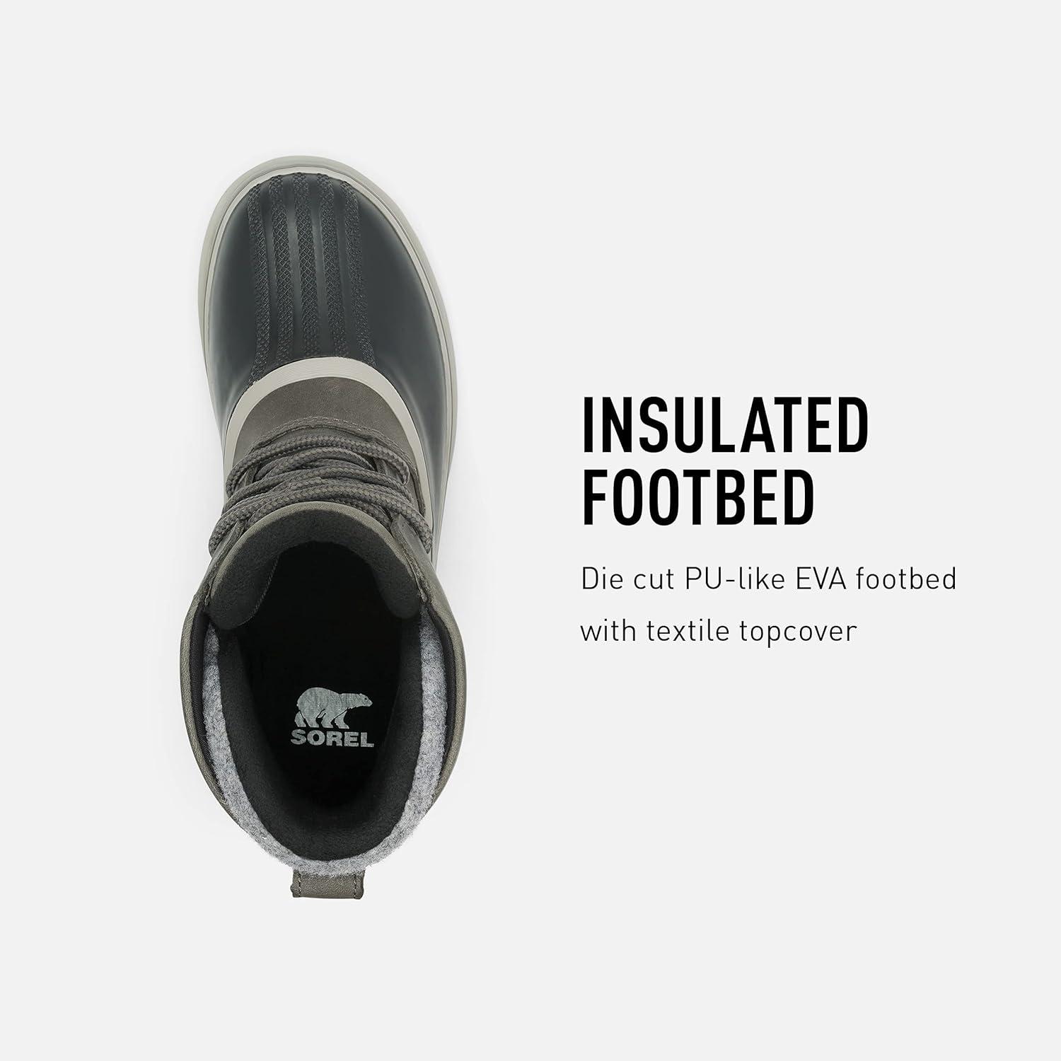 imageSorel Womens Slimpack III Lace Rain and Snow WaterproofQuarry