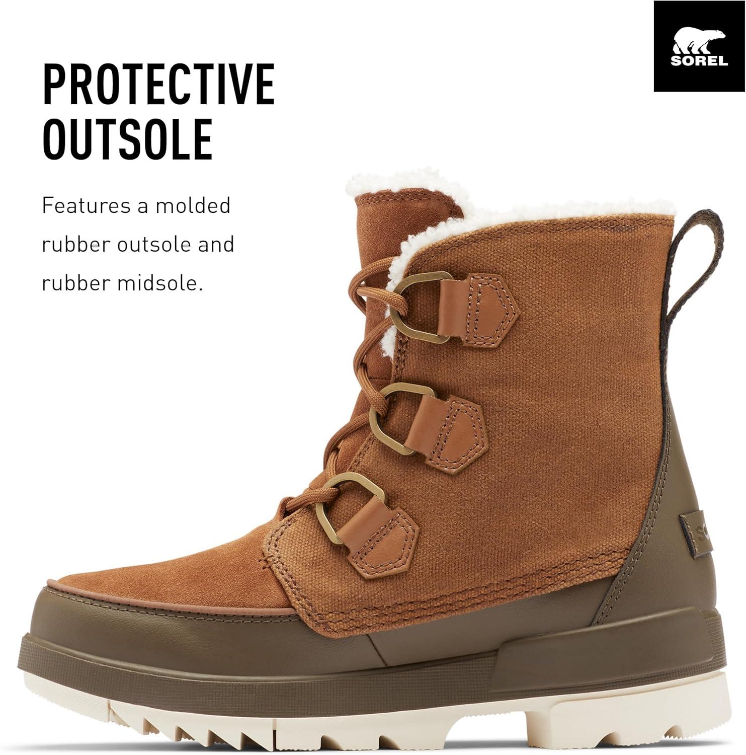 imageSorel Womens Tivoli IV Waterproof BootVelvet Tan Olive Green