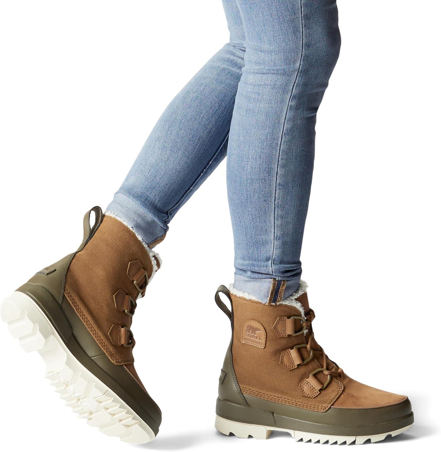 imageSorel Womens Tivoli IV Waterproof BootVelvet Tan Olive Green