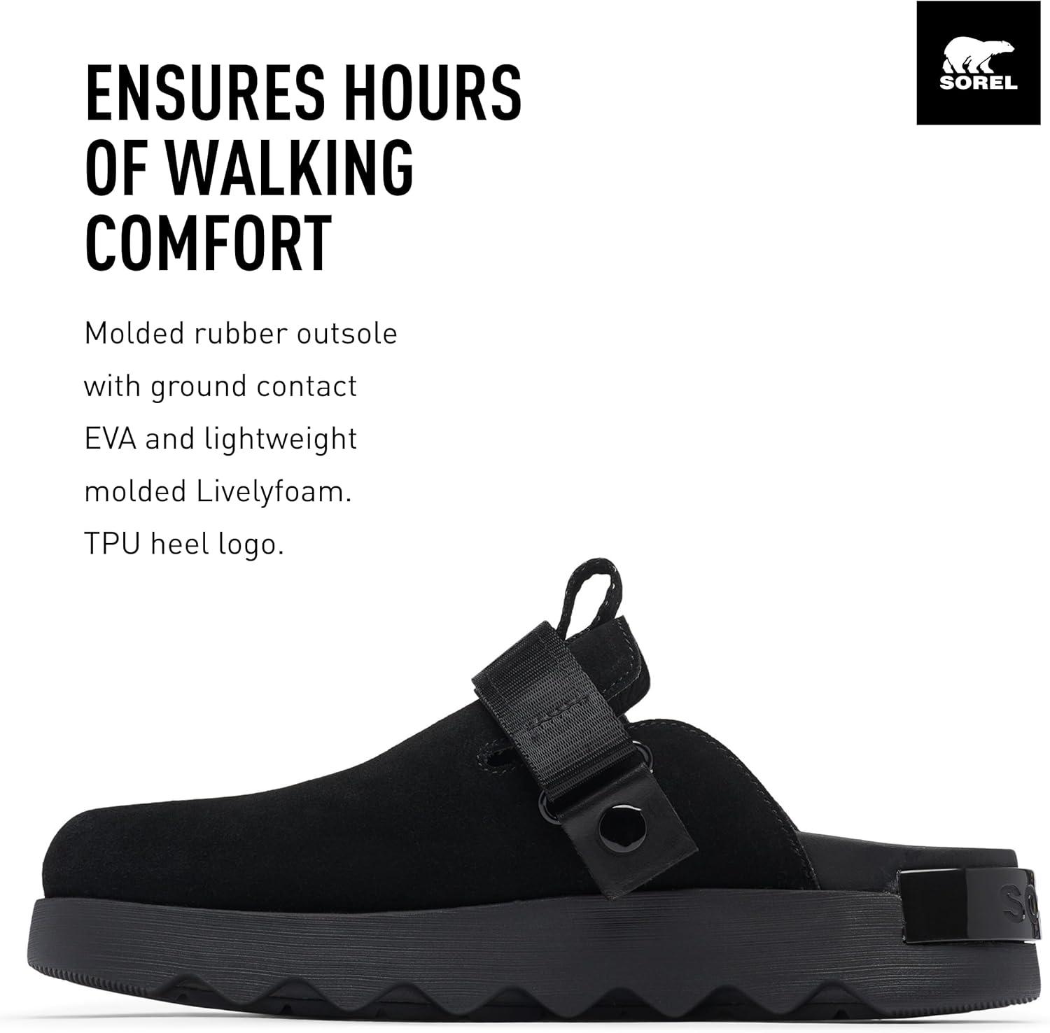 imageSorel Womens Viibe Clog SlipOnsBlack Sea Salt