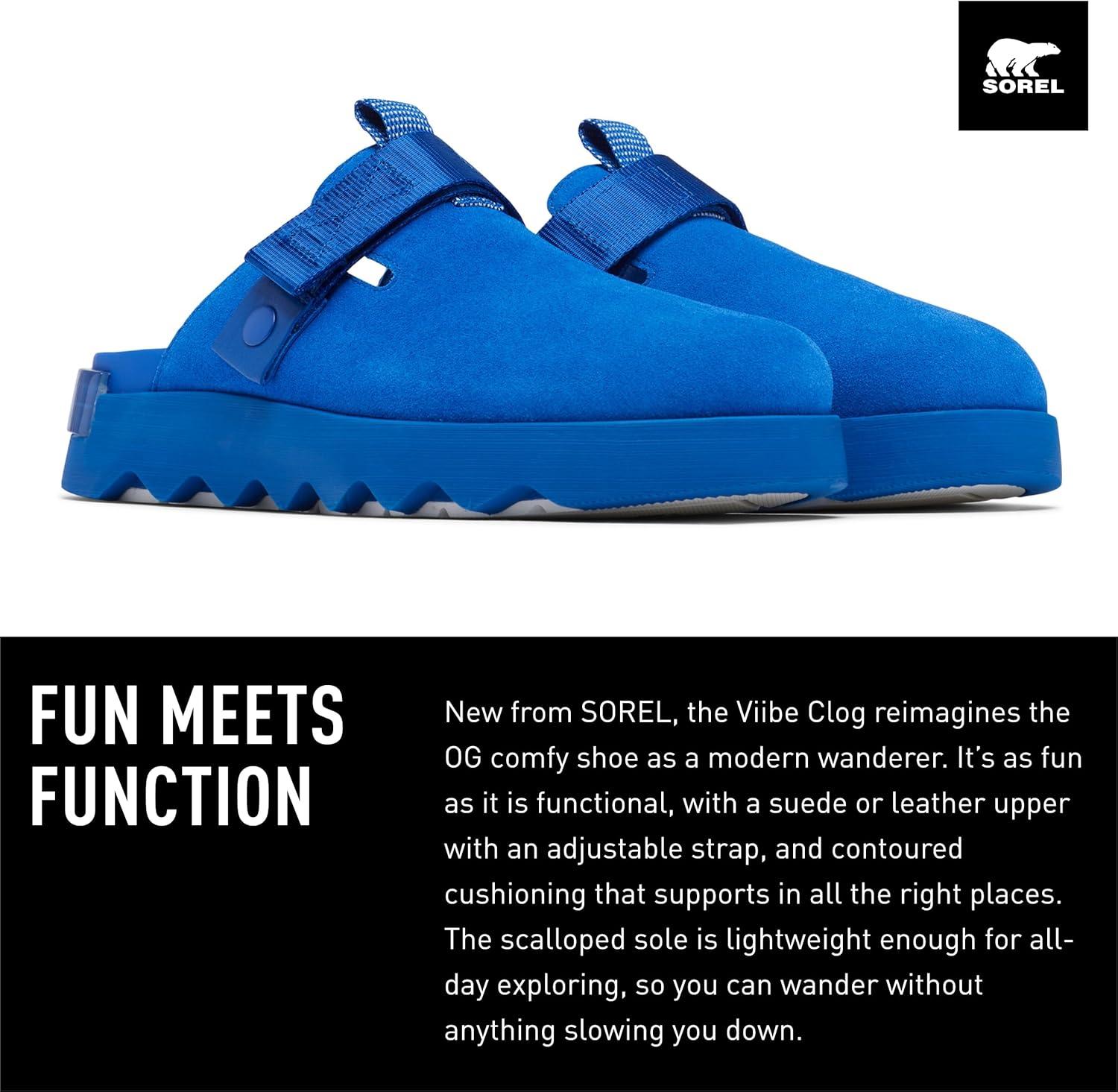 imageSorel Womens Viibe Clog SlipOnsCobalt Blue Bleached Ceramic