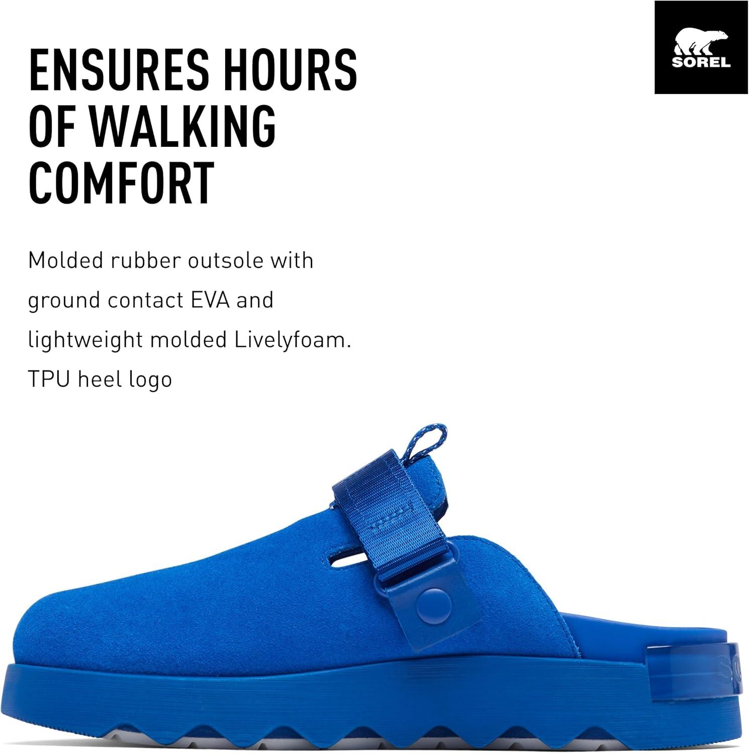 imageSorel Womens Viibe Clog SlipOnsCobalt Blue Bleached Ceramic