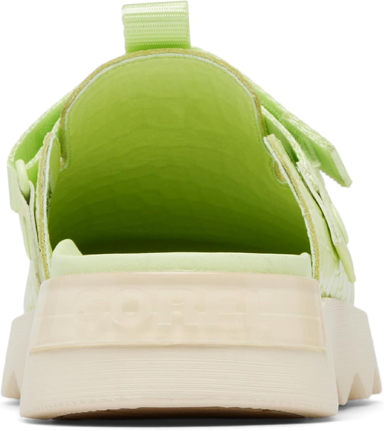 imageSorel Womens Viibe Clog SlipOnsLuminous Lime Honey White