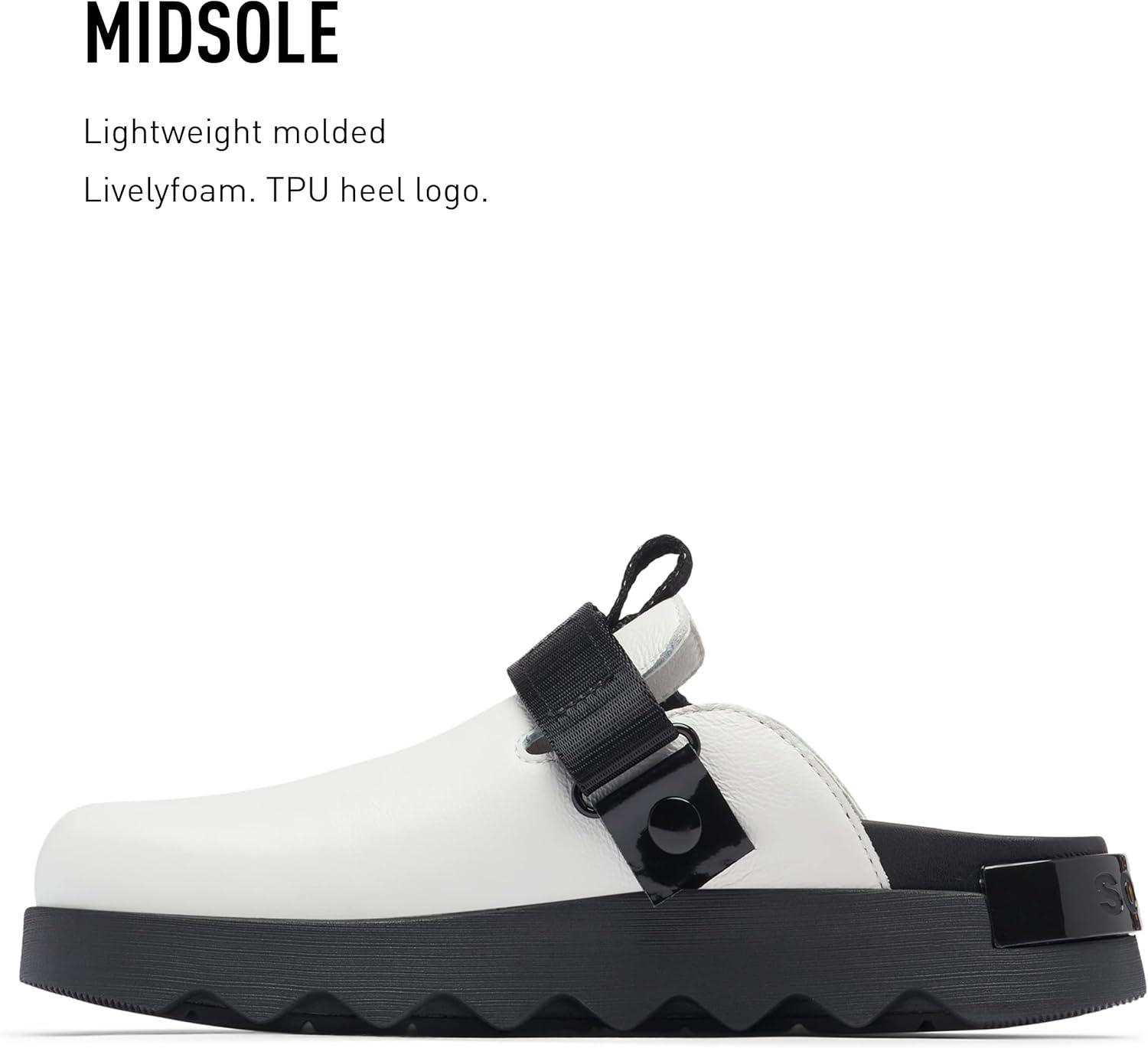 imageSorel Womens Viibe Clog SlipOnsSea Salt Black