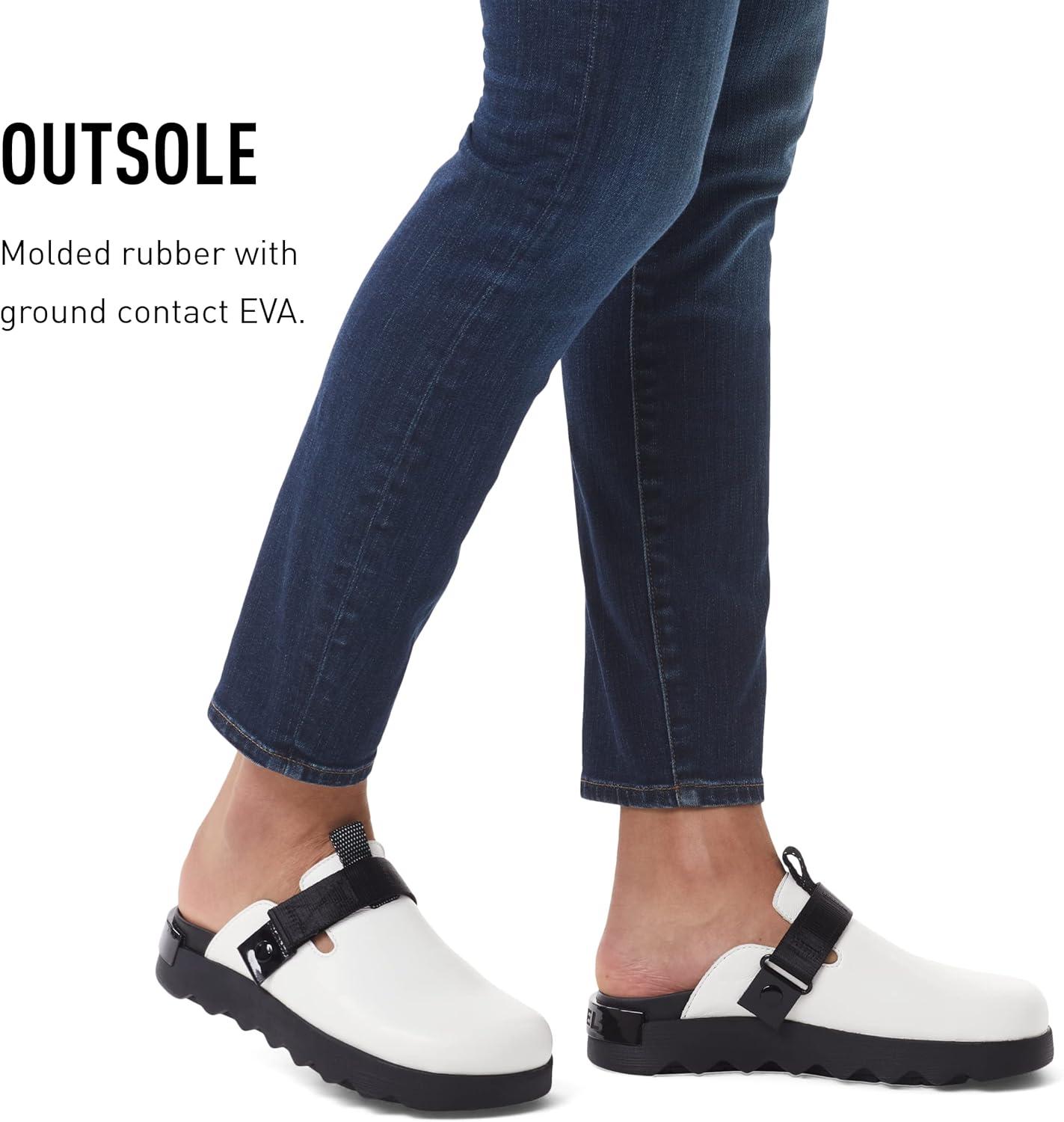 imageSorel Womens Viibe Clog SlipOnsSea Salt Black