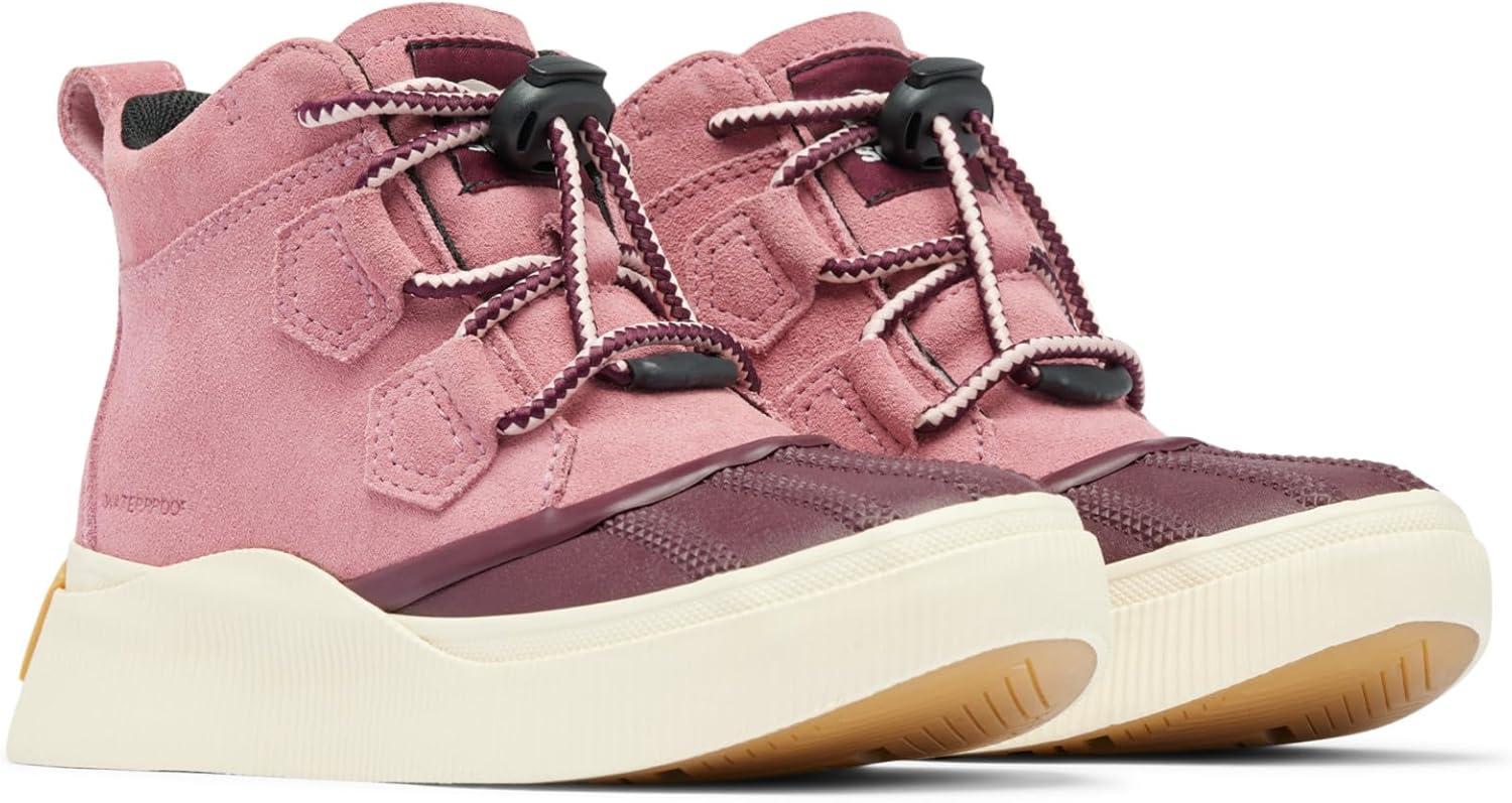 imageSorel unisexchild Out N About IV Classic WaterproofDazed MauveHoney White