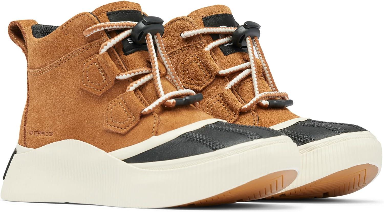 imageSorel unisexchild Out N About IV Classic WaterproofTaffyBlack