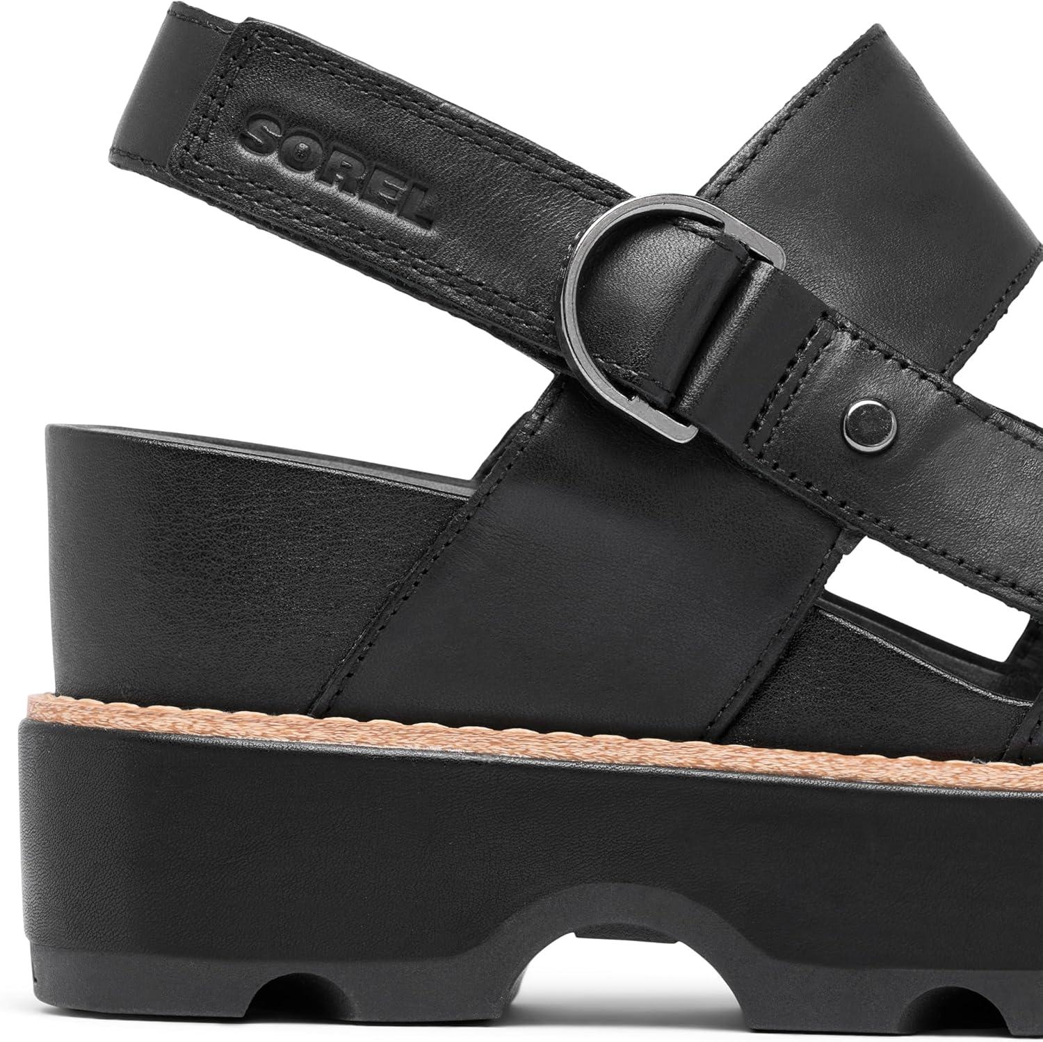 imageSorel womens Joanie IV Sandal WedgeBlackBlack