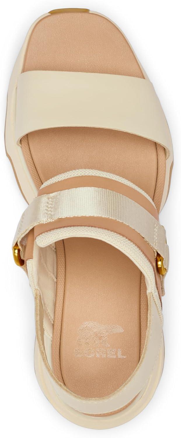 imageSorel womens Kinetic Impact Slingback Heel SandalHoney WhiteSea Salt