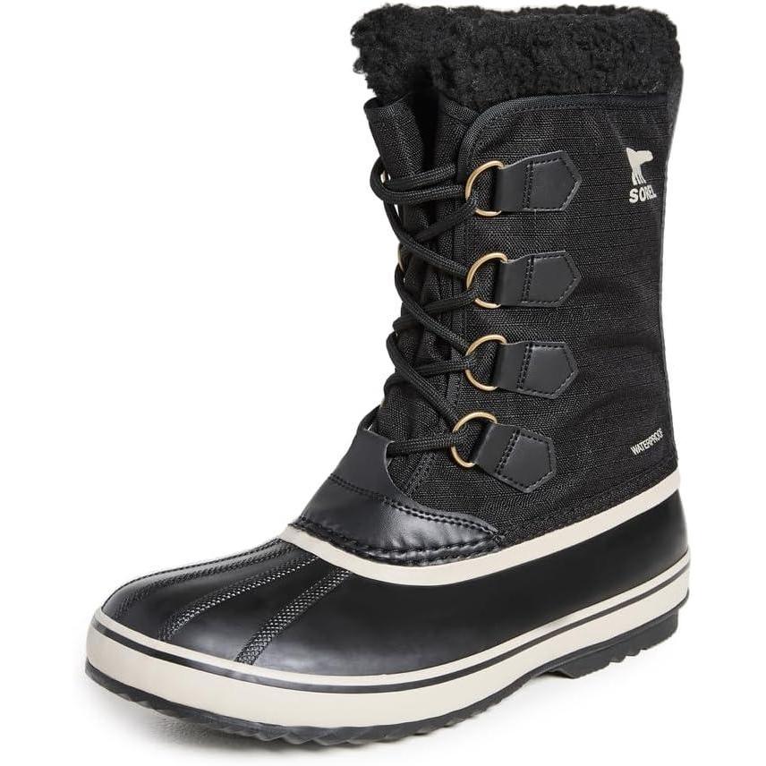 imageSOREL Mens 1964 Pac Nylon Snow Boot for WinterBlack Ancient Fossil Collection 2023 2024