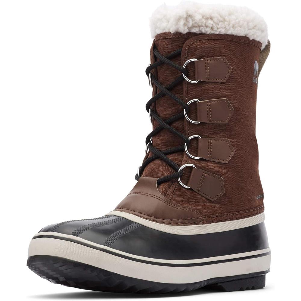 imageSOREL Mens 1964 Pac Nylon Snow Boot for WinterBrown Tobacco X Black