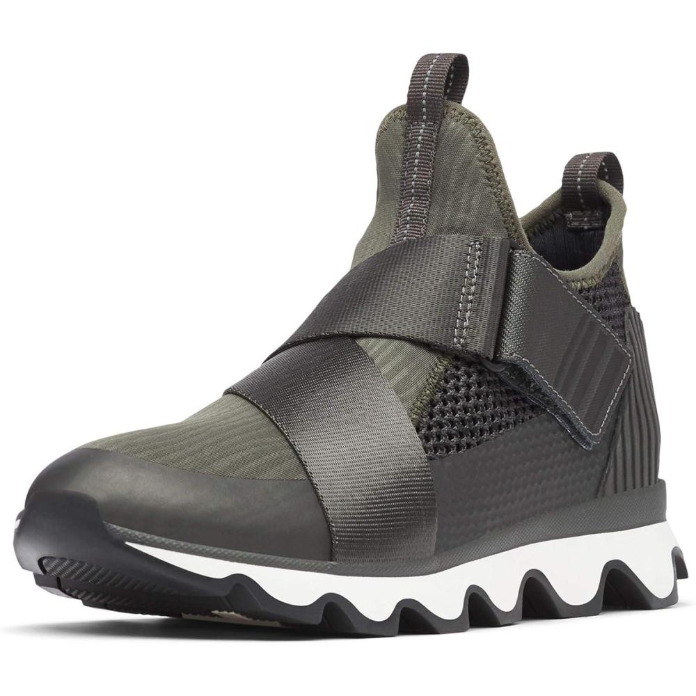 imageSOREL Womens Kinetic Sneak Knit Sneaker with Scalloped Sole and Stretch StrapsAlpine Tundra