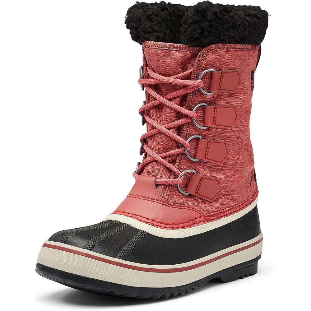 imageSOREL Womens Winter Carnival Waterproof Boot for WinterRed Rose Dust X Black