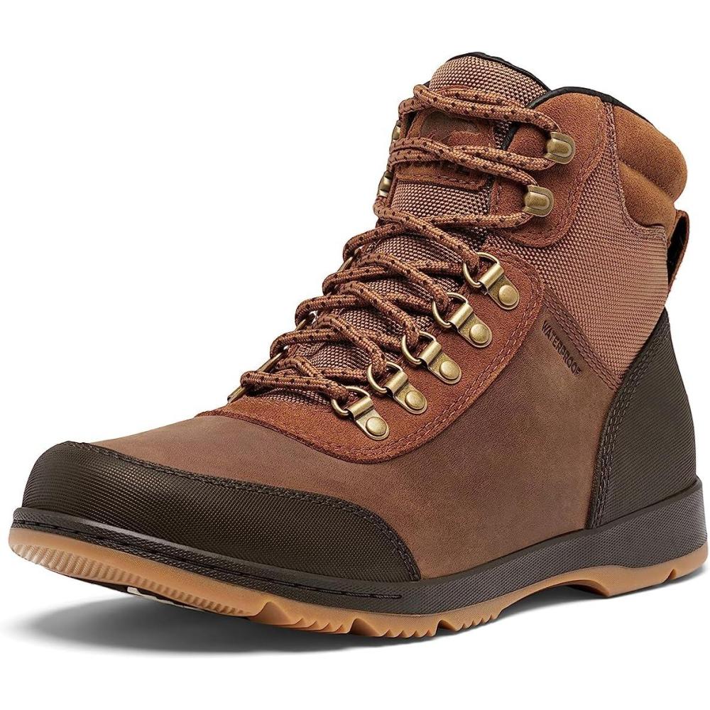 imageSOREL Mens Ankeny ll Hiker Plus Waterproof BootVelvet Tan  Black