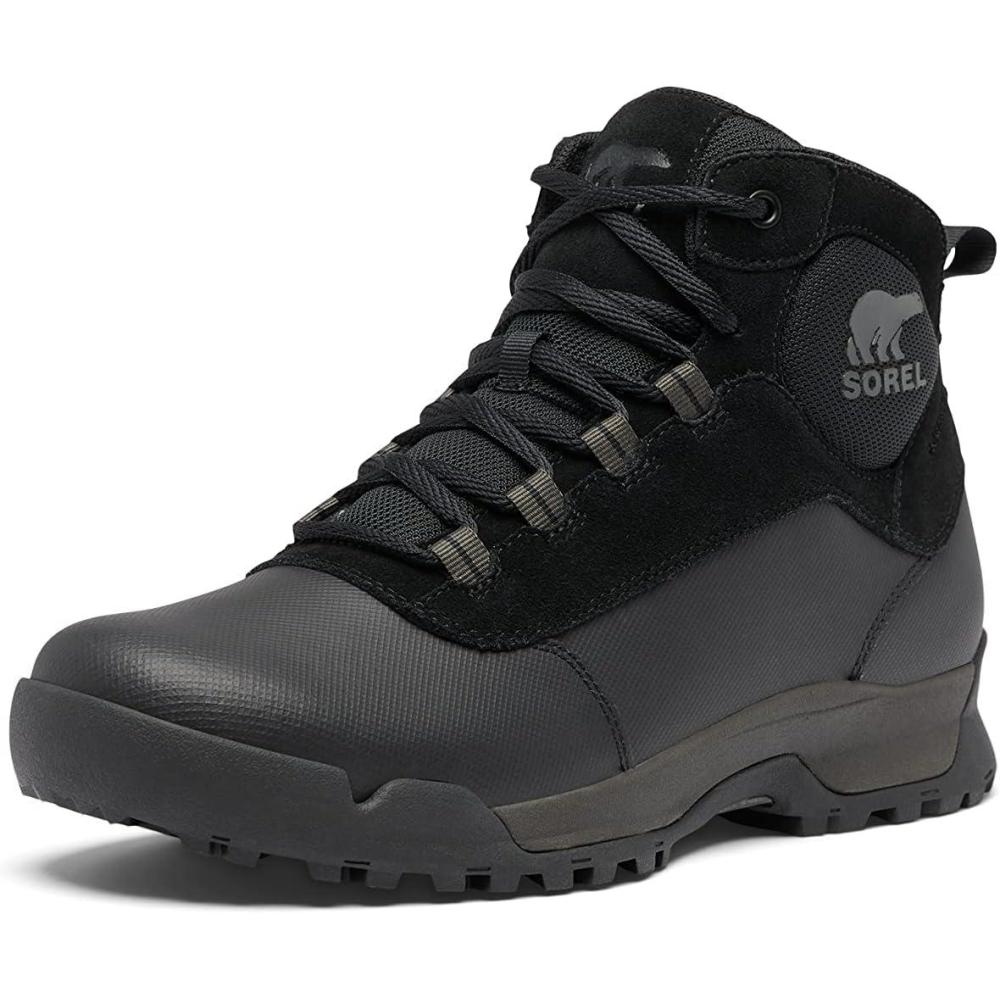 imageSOREL Mens Buxton Lite Lace Plus Waterproof BootBlackBlack