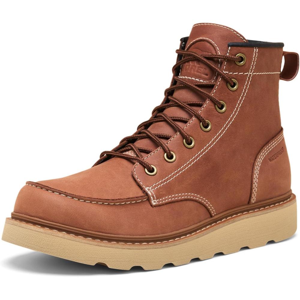 imageSOREL Mens Slabtown 62 Moc Waterproof BootRustic BrownCeramic
